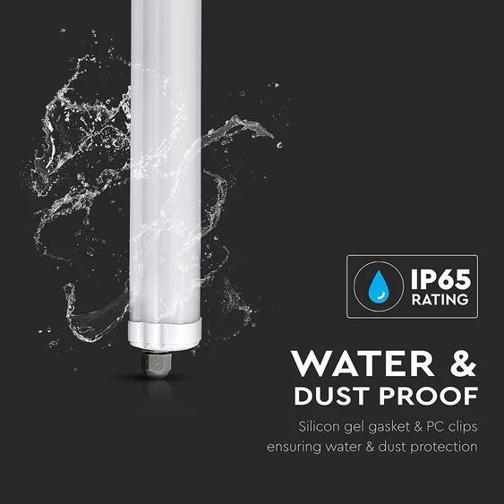 V-TAC LED lámpa 120cm 24W IP65 hideg fehér, 160 Lm/W (X-széria) - SKU 216486