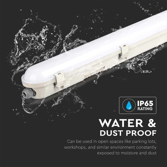 V-TAC LED lámpa 120cm 60W IP65 hideg fehér, 120 Lm/W (M-széria) - SKU 20474