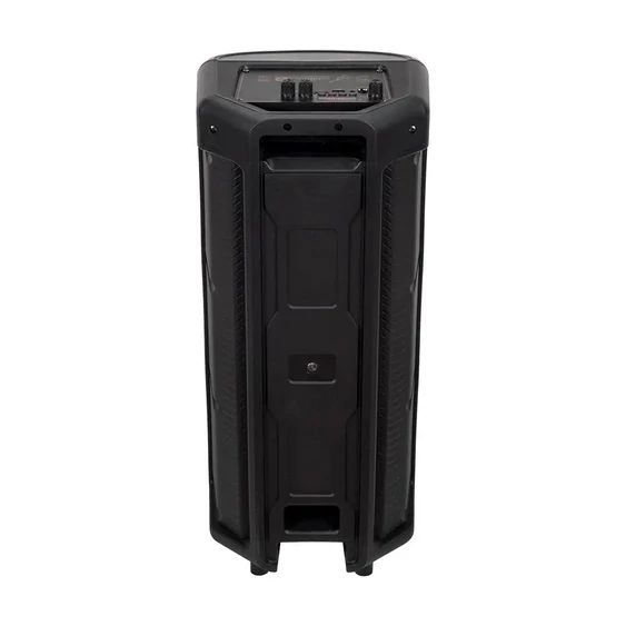 V-TAC Soundor 30W Bluetooth hordozható hangszóró LED világítással, 2x8 inch, mikrofonnal - SKU 7677