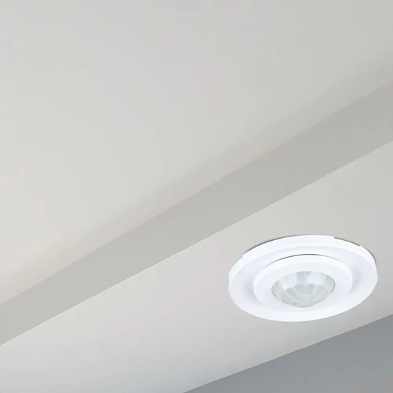 PIR Ceiling Sensor With Moving Head White