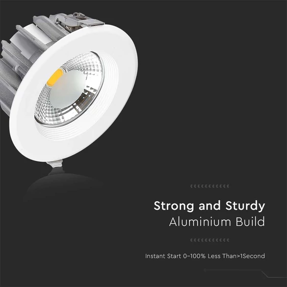 V-TAC süllyeszthető LED COB mélysugárzó lámpa 30W természetes fehér - SKU 211277