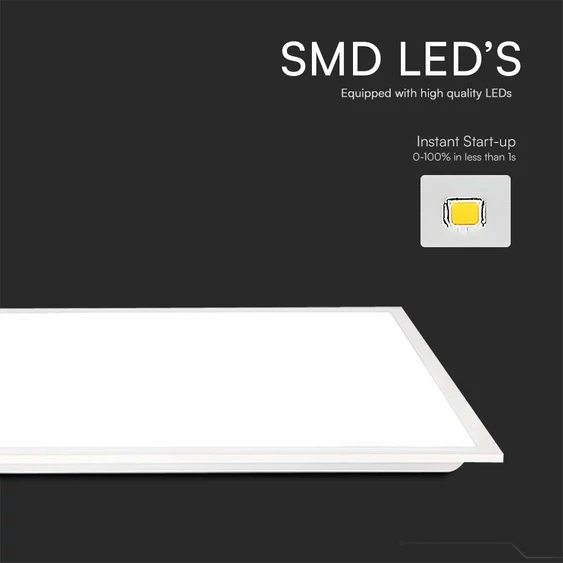 V-TAC süllyeszthető LED panel hideg fehér 40W 120 x 30cm, 120 Lm/W, Back-Lit - SKU 23148