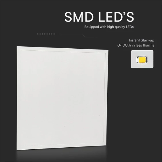 V-TAC süllyeszthető LED panel természetes fehér 25W 60 x 60cm, 180 Lm/W, Back-Lit - SKU 23393