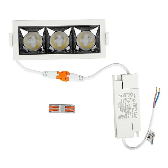 V-TAC süllyeszthető 12° mélysugárzó LED lámpa 12W hideg fehér - SKU 973