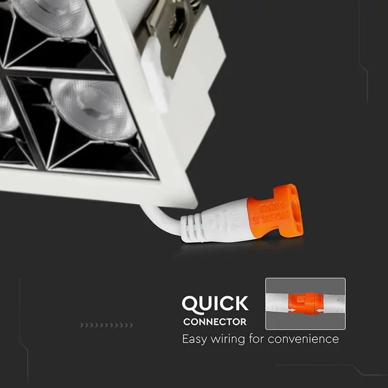 V-TAC süllyeszthető 12° mélysugárzó LED lámpa 16W hideg fehér - SKU 976