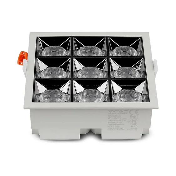 V-TAC süllyeszthető 38° mélysugárzó LED lámpa 36W hideg fehér - SKU 997