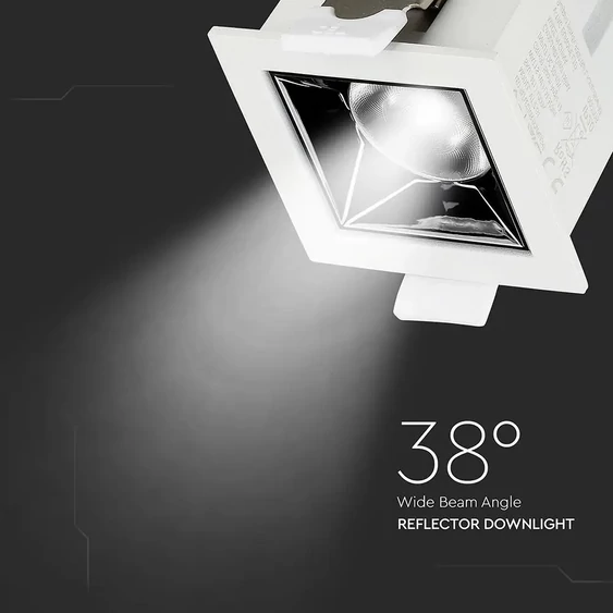 V-TAC süllyeszthető 38° mélysugárzó LED lámpa 4W meleg fehér - SKU 987
