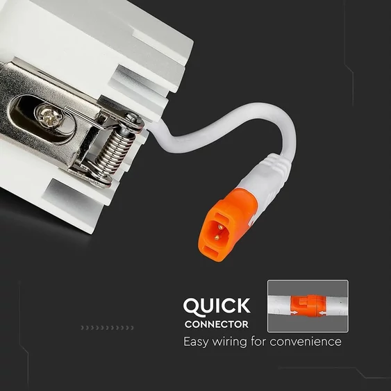 V-TAC süllyeszthető 38° mélysugárzó LED lámpa 4W meleg fehér - SKU 987