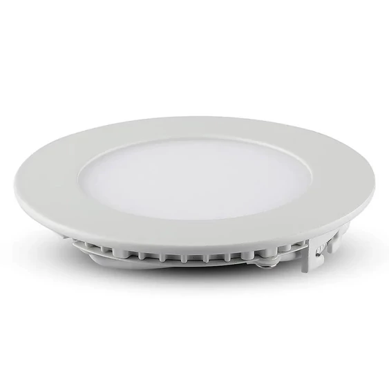 V-TAC süllyeszthető mennyezeti kerek LED panel 6W hideg fehér - SKU 4856