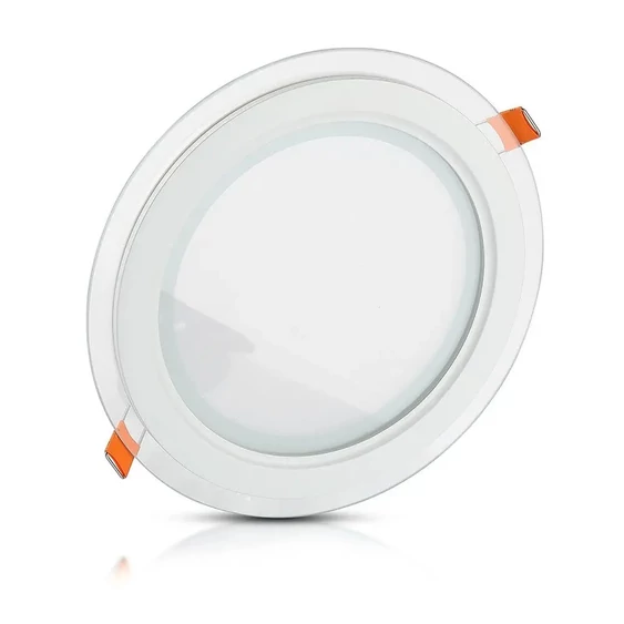 18W LED Panel Downlight Glass - Round  6400K