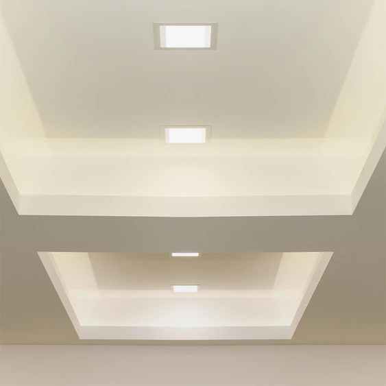 V-TAC süllyeszthető szögletes fémházas LED panel 12W hideg fehér - SKU 214868