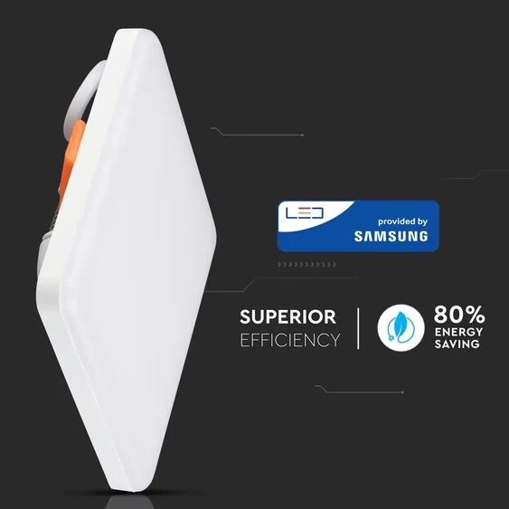 V-TAC süllyeszthető Samsung chipes mennyezeti LED panel 15W természetes fehér - SKU 618