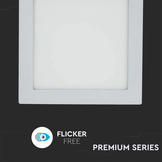 V-TAC süllyeszthető mennyezeti szögletes LED panel 18W hideg fehér - SKU 4871