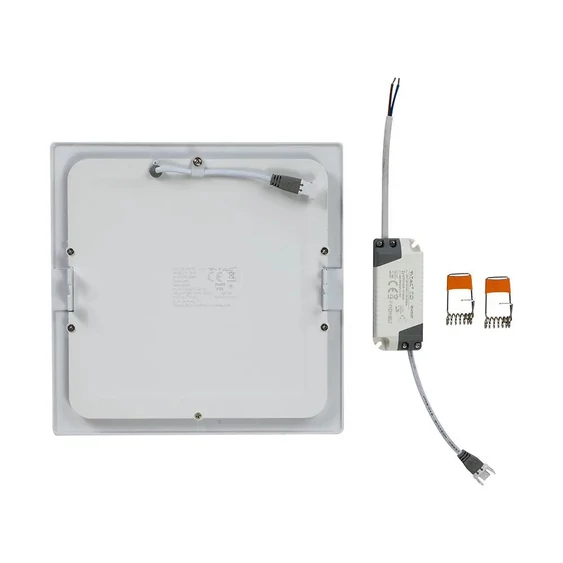 V-TAC süllyeszthető mennyezeti szögletes LED panel 18W természetes fehér - SKU 4870
