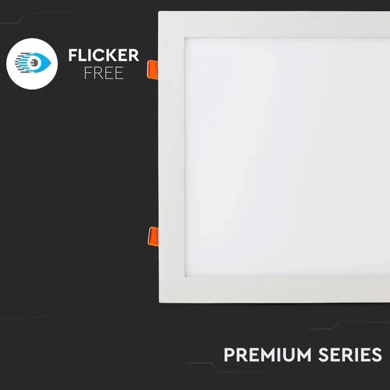 V-TAC süllyeszthető mennyezeti szögletes LED panel 36W természetes fehér - SKU 6430