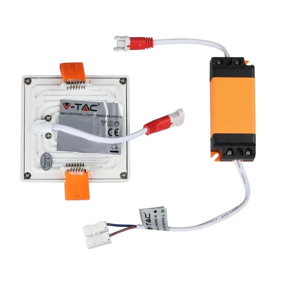 V-TAC süllyeszthető mennyezeti szögletes LED panel vékony kerettel 22W hideg fehér - SKU 4798