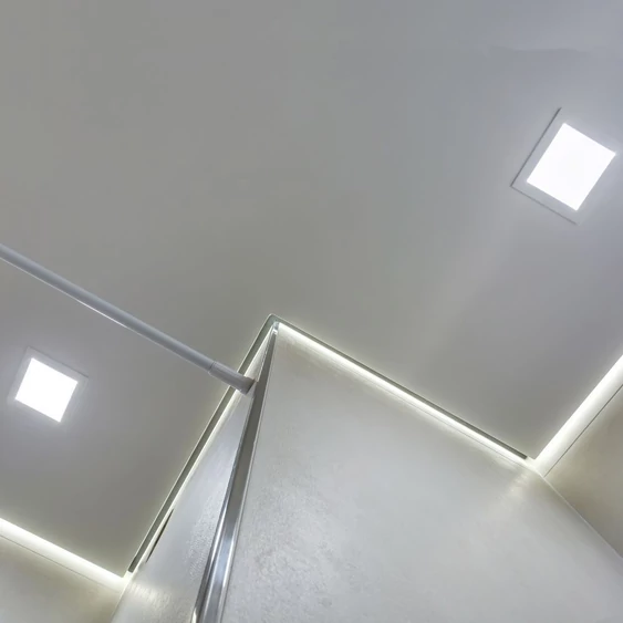 V-TAC süllyeszthető, műanyag házas, szögletes LED panel 18W, természetes fehér - SKU 10487