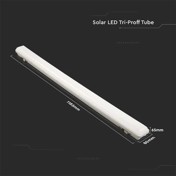 LED Solar Tri-Proof Light 12000mm 18W With Sensor and RF Control 3 in 1 IP65