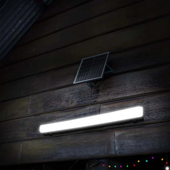 LED Solar Tri-Proof Light 12000mm 18W With Sensor and RF Control 3 in 1 IP65