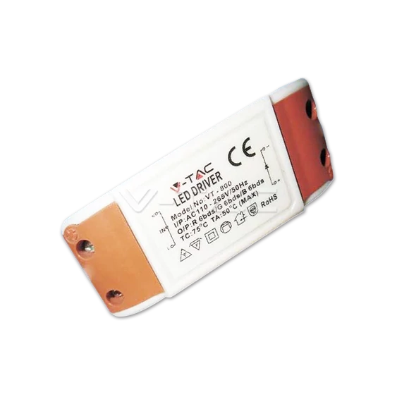 V-TAC tápegység üveg LED panelhez 6W - SKU 8033