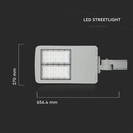 LED Street Light SAMSUNG CHIP - 100W 6400K Clas II Aluminium  Dimmable 140LM/W