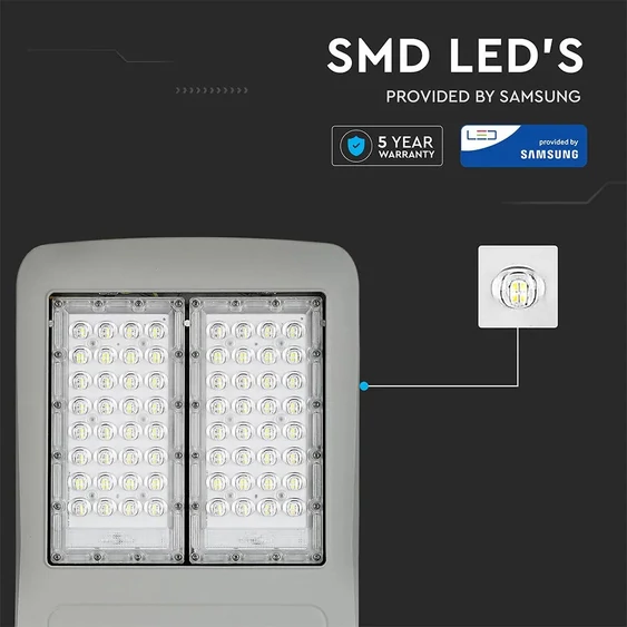 V-TAC utcai LED lámpa, térvilágító ledes lámpatest 100W hideg fehér - SKU 954