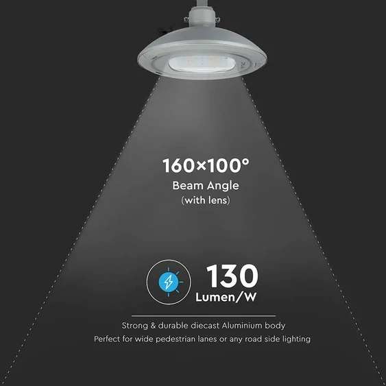 V-TAC utcai LED lámpa, térvilágító ledes lámpatest 100W természetes fehér - SKU 545
