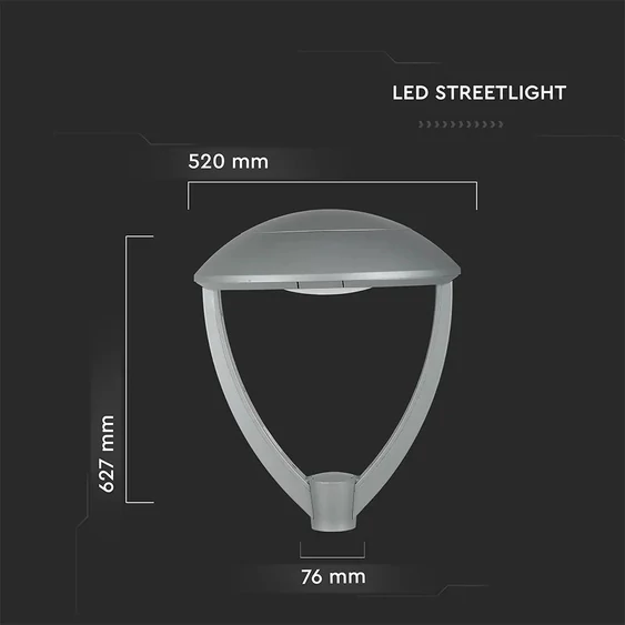 V-TAC utcai LED lámpa, térvilágító ledes lámpatest 100W természetes fehér - SKU 783