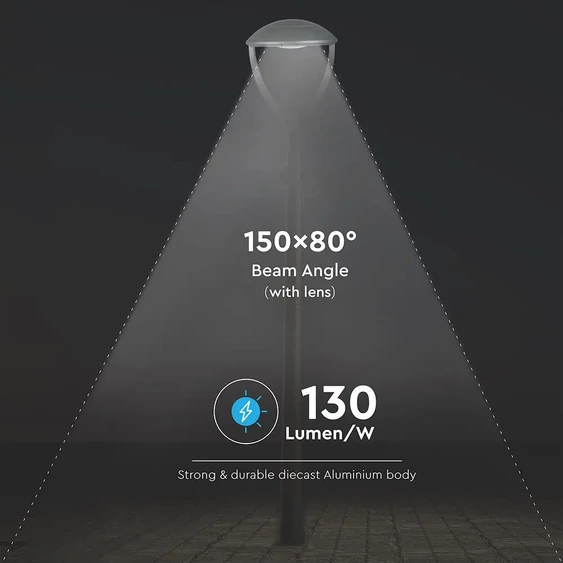 V-TAC utcai LED lámpa, térvilágító ledes lámpatest 100W természetes fehér - SKU 783