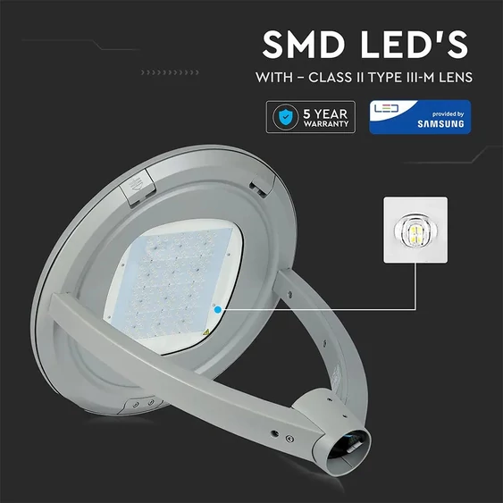 V-TAC utcai LED lámpa, térvilágító ledes lámpatest 100W természetes fehér - SKU 783