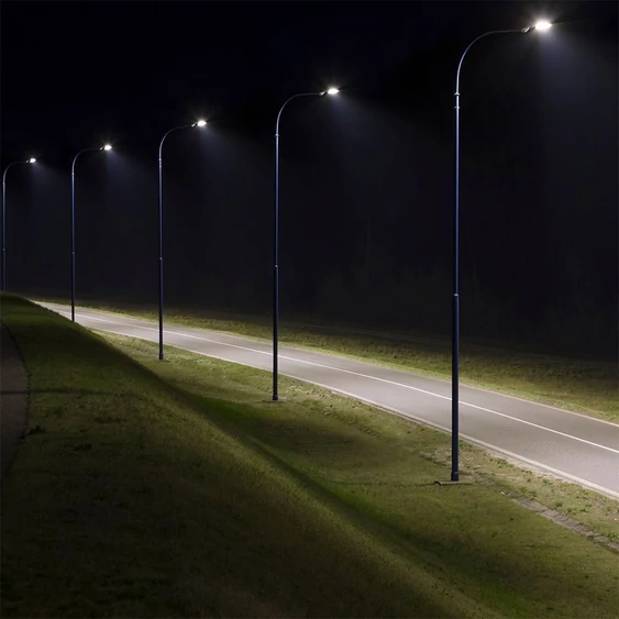V-TAC utcai LED lámpa, térvilágító ledes lámpatest 150W hideg fehér, 115 Lm//W - SKU 2120429
