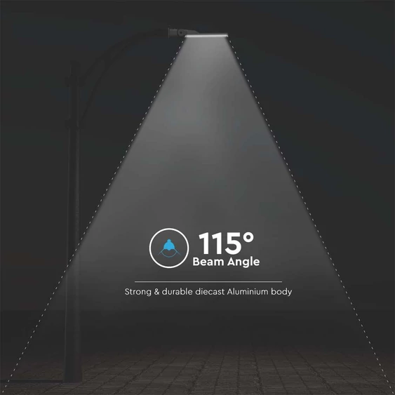 V-TAC utcai LED lámpa, térvilágító ledes lámpatest 150W hideg fehér, 115 Lm//W - SKU 2120429