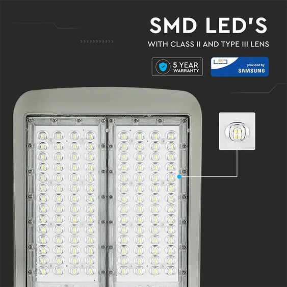 LED Street Light SAMSUNG CHIP - 150W 6400K Clas II Aluminium  Dimmable 140LM/W