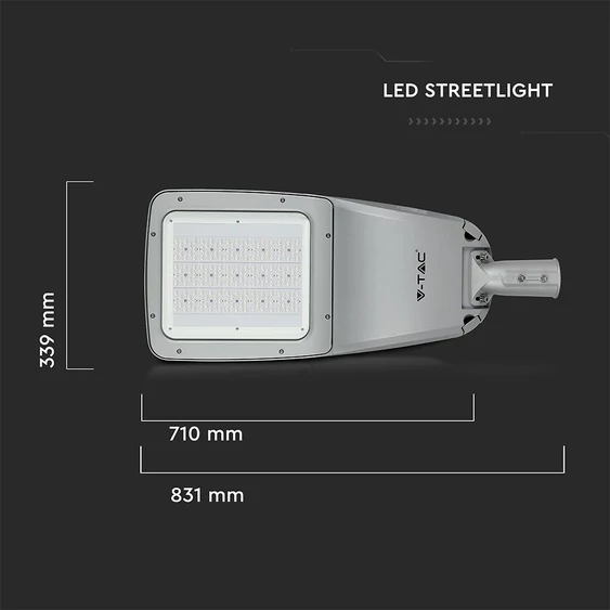 V-TAC utcai LED lámpa, térvilágító ledes lámpatest 160W természetes fehér - SKU 543