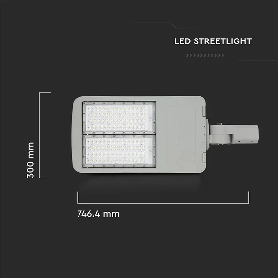 LED Street Light SAMSUNG CHIP - 200W 6400K Clas II Aluminium  Dimmable 140LM/W