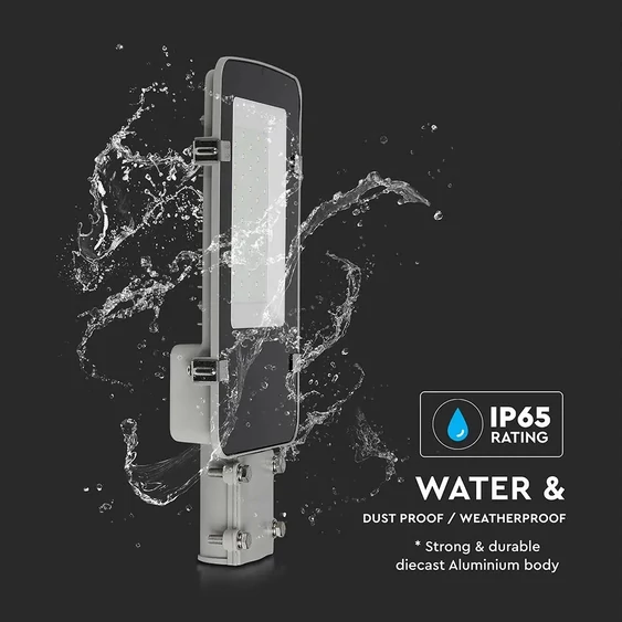 V-TAC utcai LED lámpa, térvilágító ledes lámpatest 30W hideg fehér - SKU 215261