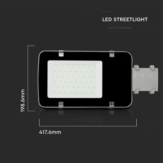 V-TAC utcai LED lámpa, térvilágító ledes lámpatest 30W természetes fehér - SKU 525