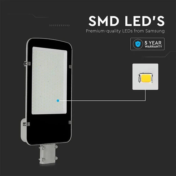 V-TAC utcai LED lámpa, térvilágító ledes lámpatest 50W természetes fehér - SKU 215271