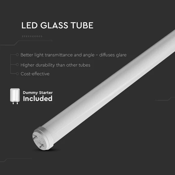 T8 LED Tube - Glass LED Tube 20W, 6500K, 150cm