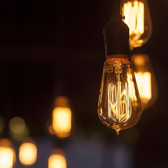 V-TAC Vintage 4W borostyán E27 ART filament ST64 LED égő, 1800K - SKU 217474