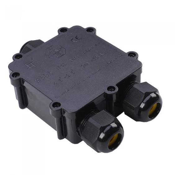 Waterproof Black Terminal Block 8-12mm IP68