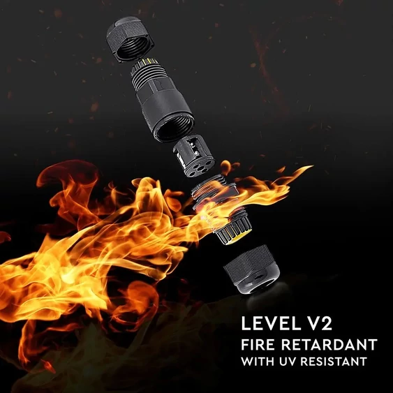 Waterproof Black Terminal Block 5-9mm IP68