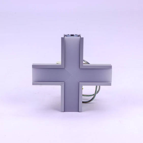 16W X Shape Connector Downside Silver Body 4000K