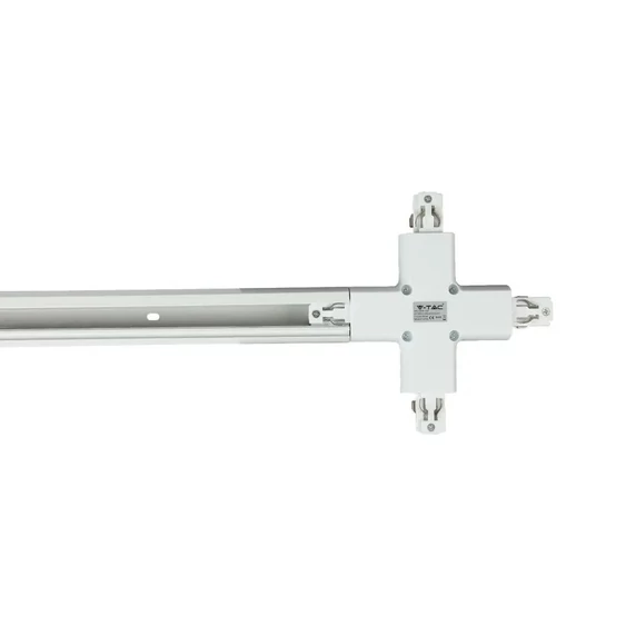 V-TAC X alakú tracklight sín csatlakozó, fehér - SKU 3527