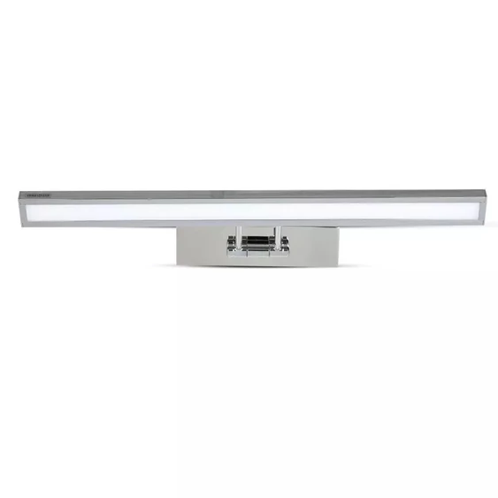 V-TAC 8W beltéri króm fali LED lámpa, tükör-/képvilágítás, természetes fehér - SKU 3900