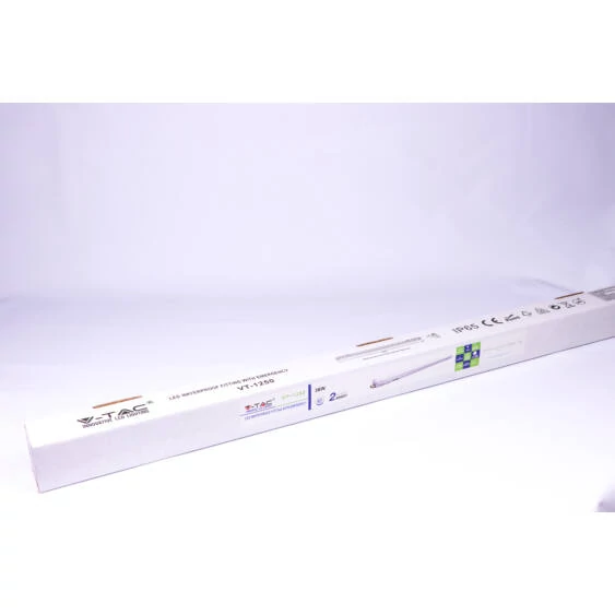V-TAC LED lámpa akkumulátorral 120cm 36W IP65 hideg fehér - SKU 6449